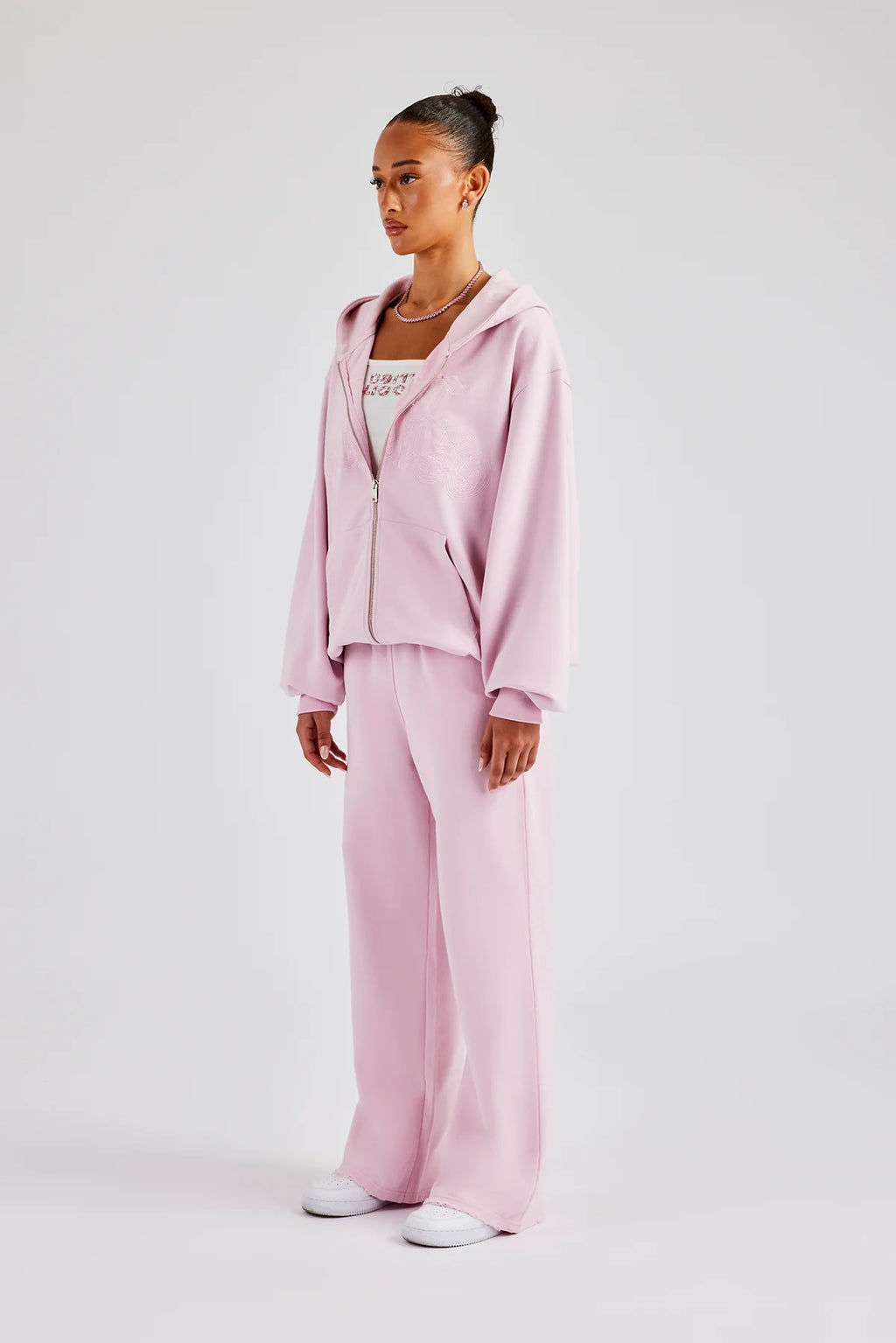 Oversized Zip-Up Hoodie & Sweatpants Matching Set men and women’s
