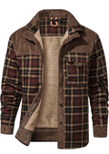 Men’s Plaid Fleece-Lined Jacket