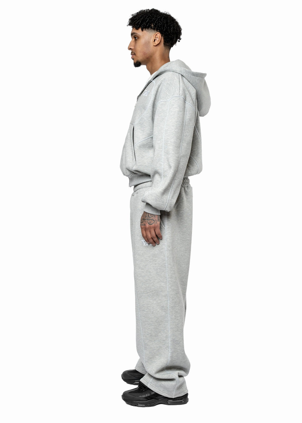 Oversized Zip-Up Hoodie & Sweatpants Matching Set men and women’s