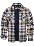 Men’s Plaid Quilted Shirt Jacket