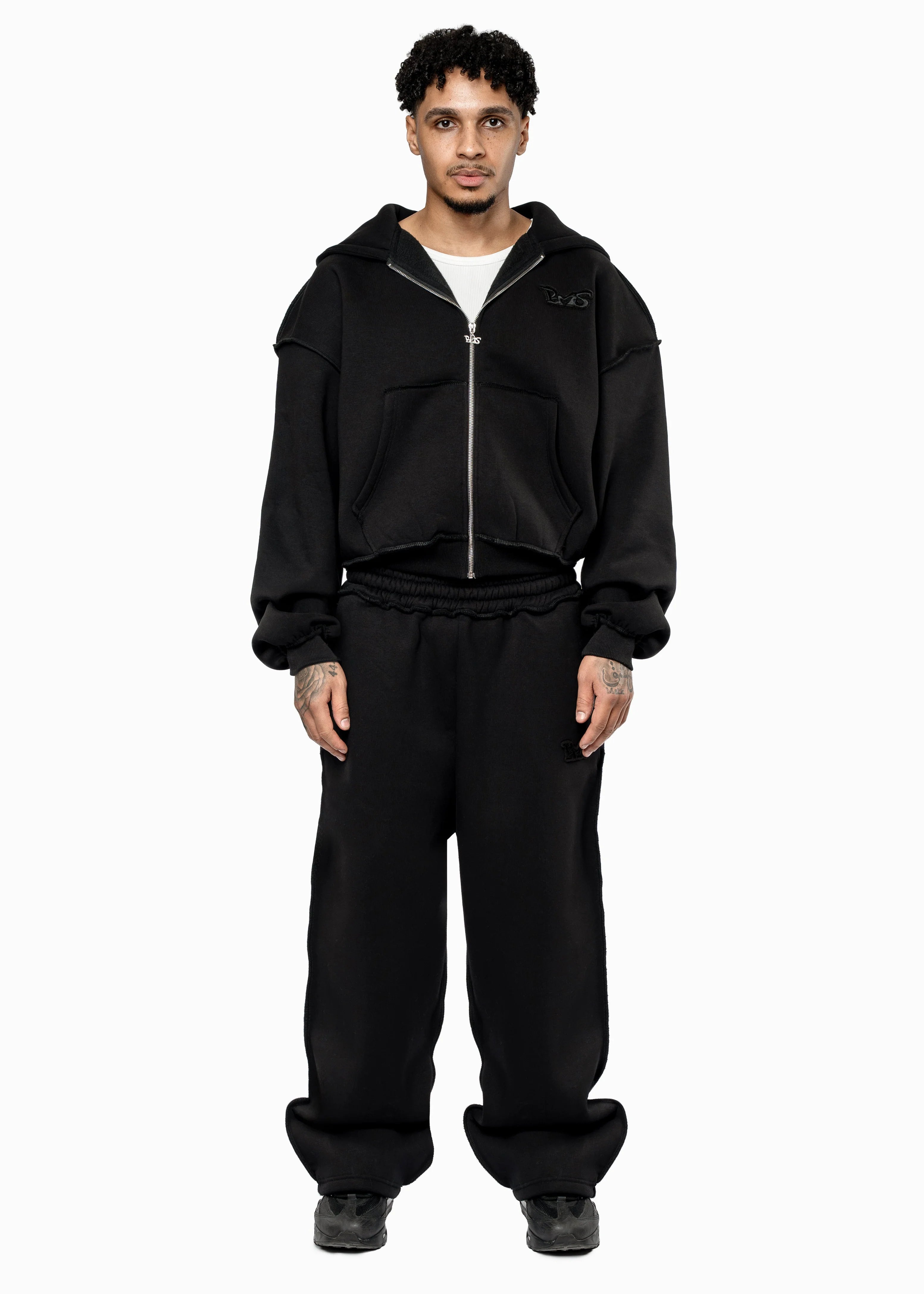 Oversized Zip-Up Hoodie & Sweatpants Matching Set men and women’s