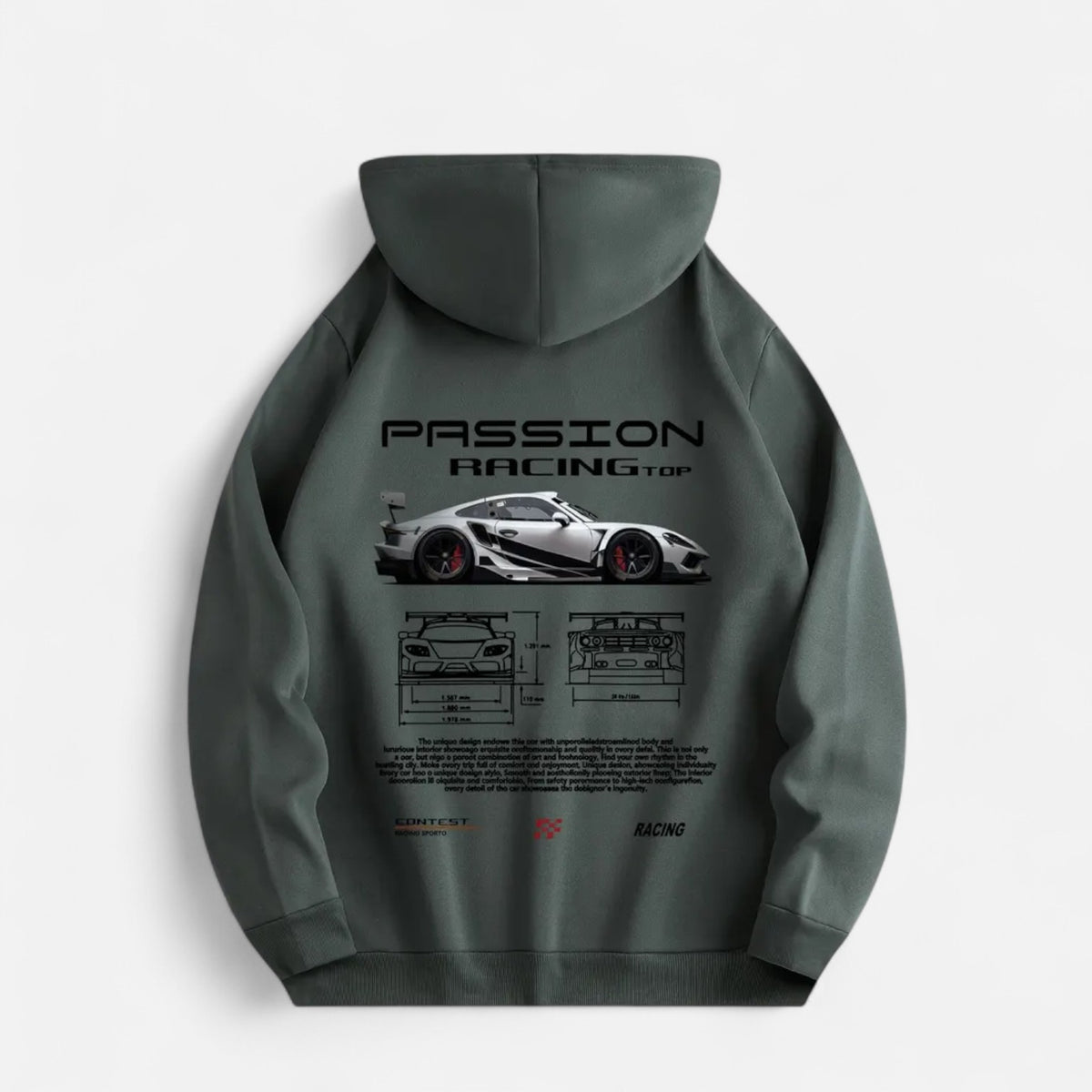 Men’s sport Racing Graphic Hoodie
