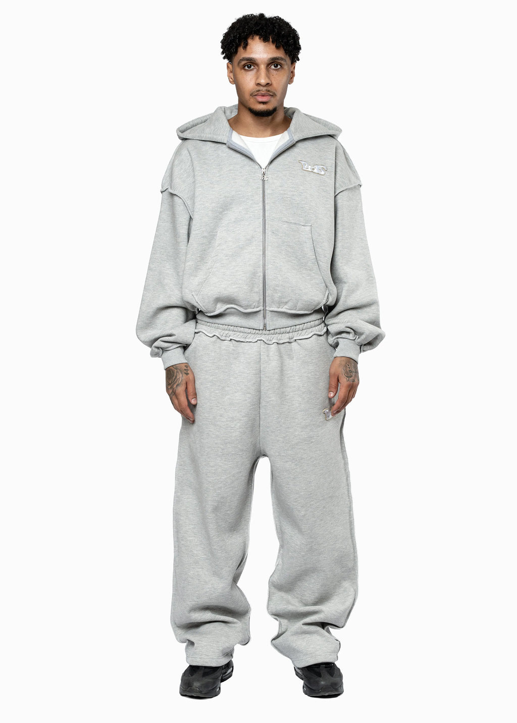 Oversized Zip-Up Hoodie & Sweatpants Matching Set men and women’s